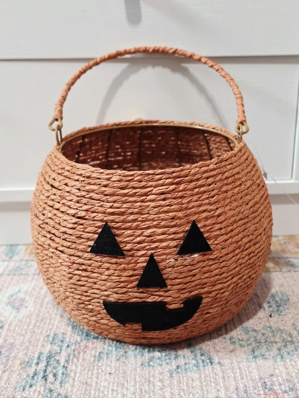 Target Bullseye Playground Halloween 2026 Shaped Woven Storage - Jack-O-Lantern